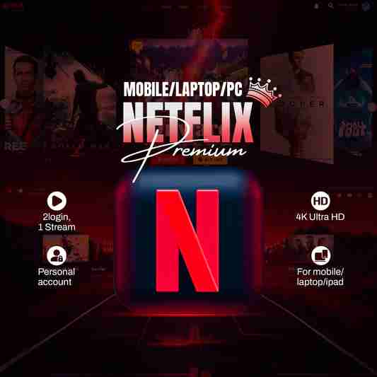 Imagen del producto Netflix Premium, suscripción digital con acceso a contenido en ultra alta definición y múltiples pantallas